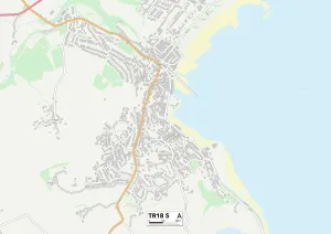 Cliff Road Gallery: Cornwall TR18 5 Map