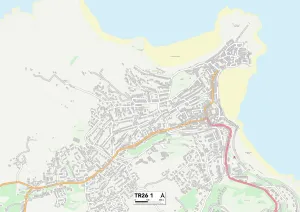 Alexandra Road Gallery: Cornwall TR26 1 Map