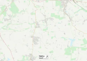 West Lane Gallery: County Durham TS29 6 Map