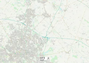 Shortlands Gallery: Coventry CV7 9 Map