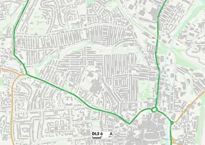 Elms Road Gallery: Darlington DL3 6 Map