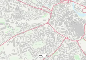 James Close Gallery: Derby DE1 1 Map
