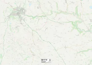 The Common Gallery: Derbyshire Dales SK17 9 Map