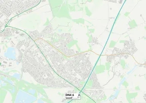 Newlands Close Gallery: Doncaster DN4 6 Map