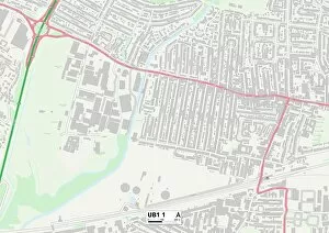 Grange Road Gallery: Ealing UB1 1 Map