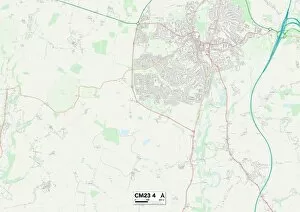 East Hertfordshire CM23 4 Map