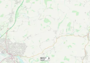 Ash Road Gallery: East Hertfordshire SG12 7 Map