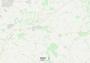 East Lothian Gallery: East Lothian EH34 5 Map