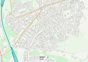 Primrose Close Gallery: Eastleigh SO30 0 Map