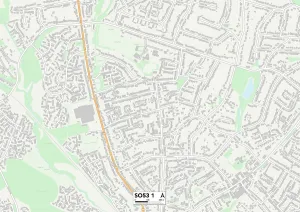 Beech Road Gallery: Eastleigh SO53 1 Map