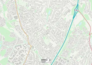 Warren Close Gallery: Eastleigh SO53 2 Map