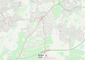 Warren Close Gallery: Elmbridge KT10 9 Map