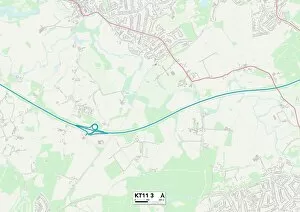Stoke Road Gallery: Elmbridge KT11 3 Map