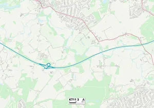 Stoke Road Gallery: Elmbridge KT11 3 Map