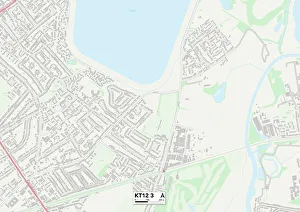 Rodney Close Gallery: Elmbridge KT12 3 Map