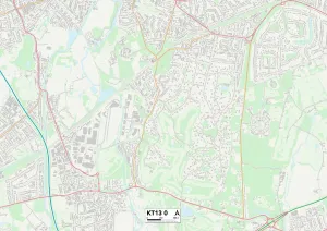Wood Lane Gallery: Elmbridge KT13 0 Map
