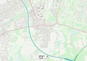 Manor Crescent Gallery: Elmbridge KT14 7 Map