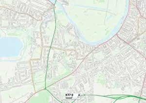 Woodfield Road Gallery: Elmbridge KT7 0 Map