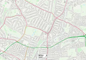 Beech Road Gallery: Enfield N13 4 Map