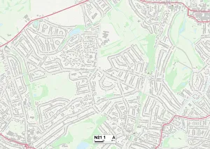 Park Gate Gallery: Enfield N21 1 Map