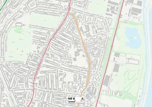 Warren Close Gallery: Enfield N9 8 Map