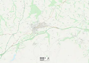 Fern Close Gallery: Exeter EX20 1 Map