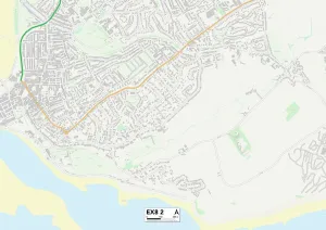 Rodney Close Gallery: Exeter EX8 2 Map