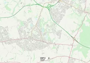 Bank Lane Collection: Flintshire CH7 3 Map