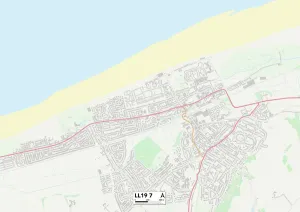 Warren Close Gallery: Flintshire LL19 7 Map