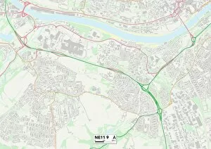 West Way Gallery: Gateshead NE11 9 Map