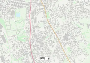 Glendale Gardens Gallery: Gateshead NE9 5 Map