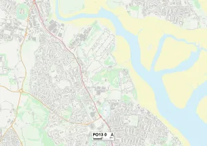 Primrose Close Gallery: Hampshire PO13 0 Map