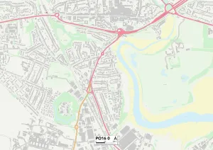 Elms Road Gallery: Hampshire PO16 0 Map