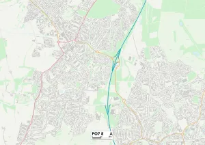 College Road Gallery: Hampshire PO7 8 Map