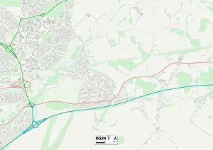 Manor Lane Gallery: Hampshire RG24 7 Map
