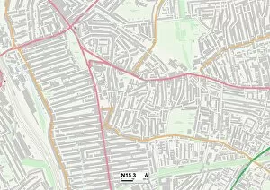 Avondale Road Gallery: Haringey N15 3 Map