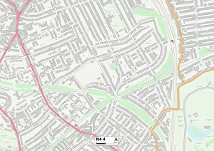 Florence Road Gallery: Haringey N4 4 Map