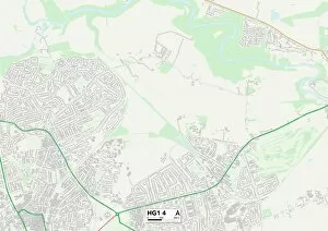 Woodfield Road Gallery: Harrogate HG1 4 Map