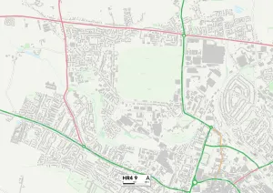 Keswick Close Gallery: Hereford HR4 9 Map