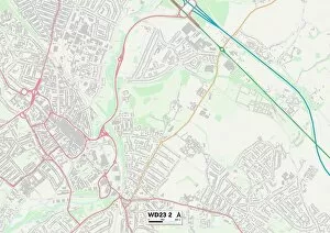 Fishers Close Gallery: Hertsmere WD23 2 Map