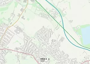 The Close Gallery: Hertsmere WD23 3 Map