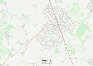 Woodfield Road Gallery: Hertsmere WD7 8 Map