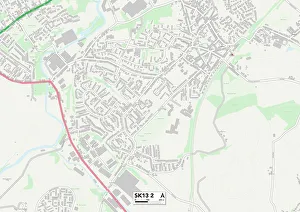 Brookside Close Gallery: High Peak SK13 2 Map