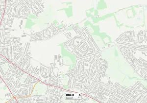 Weymouth Road Gallery: Hillingdon UB4 8 Map