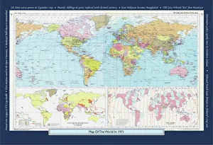 UK Maps Gallery: Historical World Events map 1971 UK version
