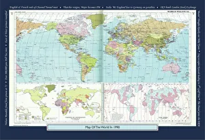 Historical World Events map 1990 UK version Historical World Events map 1990 UK version