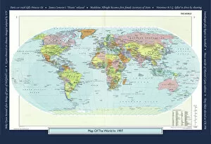 World Maps Collection: Historical World Events map 1997 US version