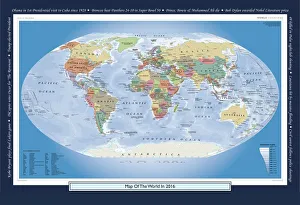 Historical World Events map 2016 US version Historical World Events map 2016 US version