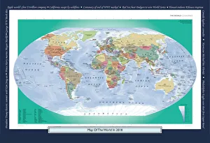 Historical World Events map 2018 US version Historical World Events map 2018 US version