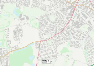 Hazel Grove Gallery: Hounslow TW13 4 Map